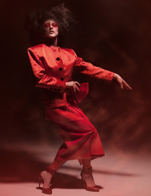 in the red