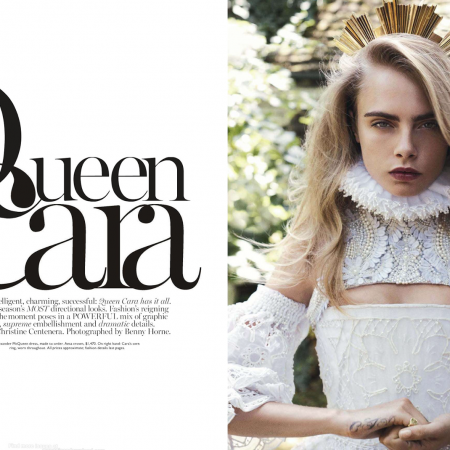 Cara Delevigne pentru Vogue Australia