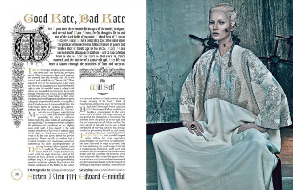 kate moss for w magazine