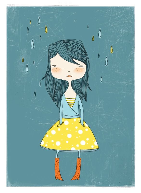 ploaia in ilustratii