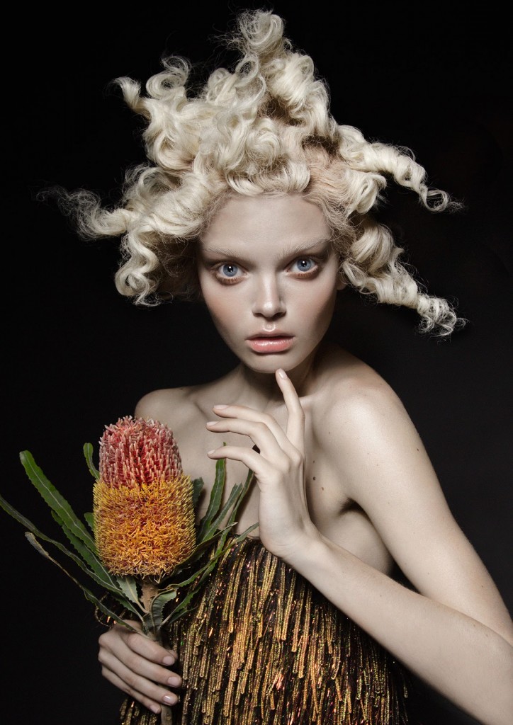 the flower: marthe wiggers by thom kerr for black magazine