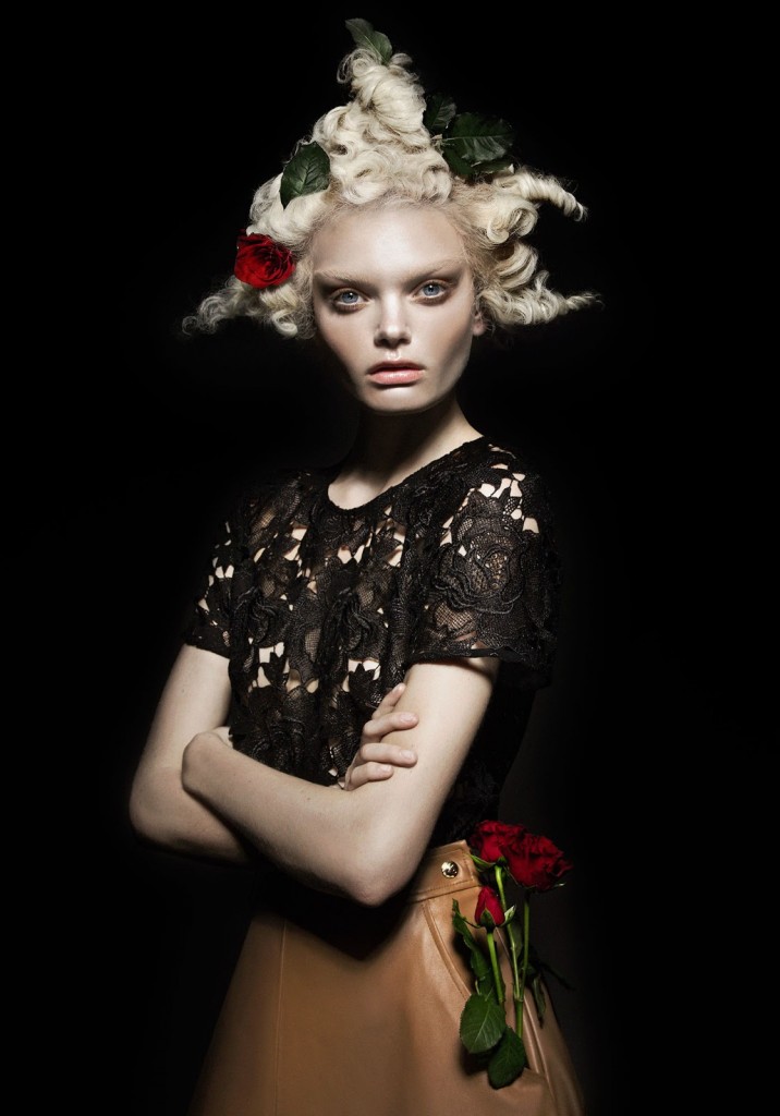 the flower: marthe wiggers by thom kerr for black magazine