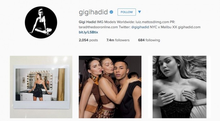 gigi hadid instagram
