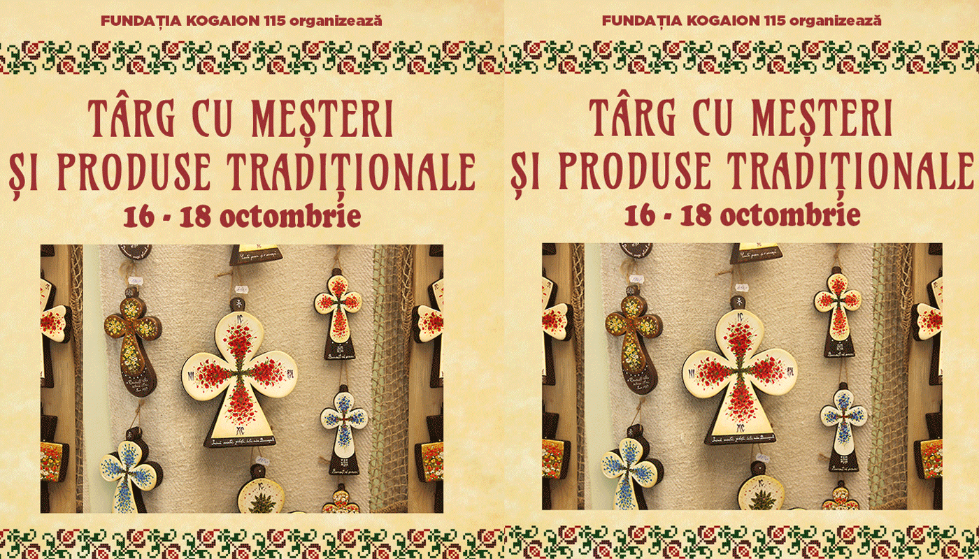 Târgul cu meșteri și produse tradiționale 16 – 18 octombrie 2015