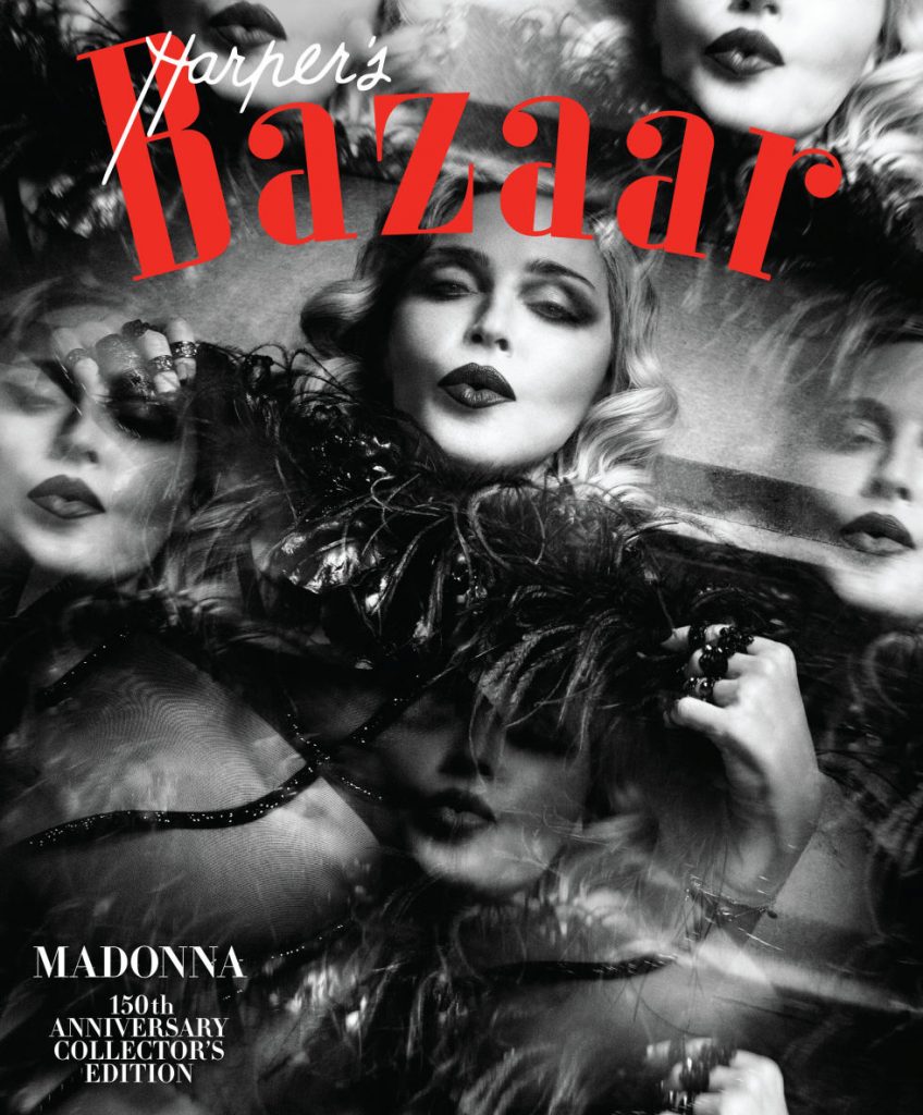 madonna a pozat pentru editia aniversala harpers bazaar