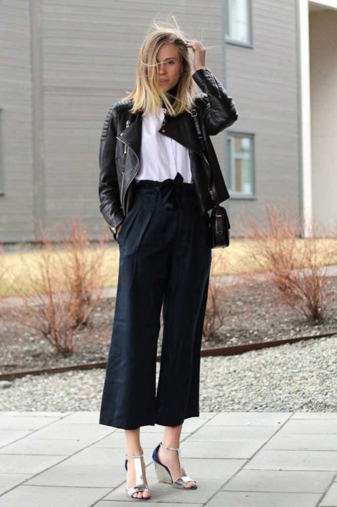 Idei de styling pentru pantalonii culotte