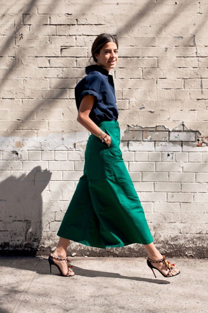 Idei de styling pentru pantalonii culotte