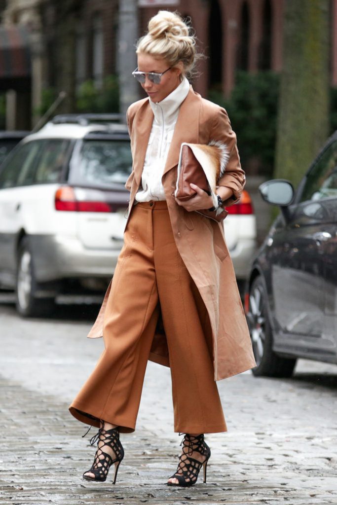 Idei de styling pentru pantalonii culotte