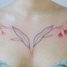 Tatuaje minimale de Jessica Chen